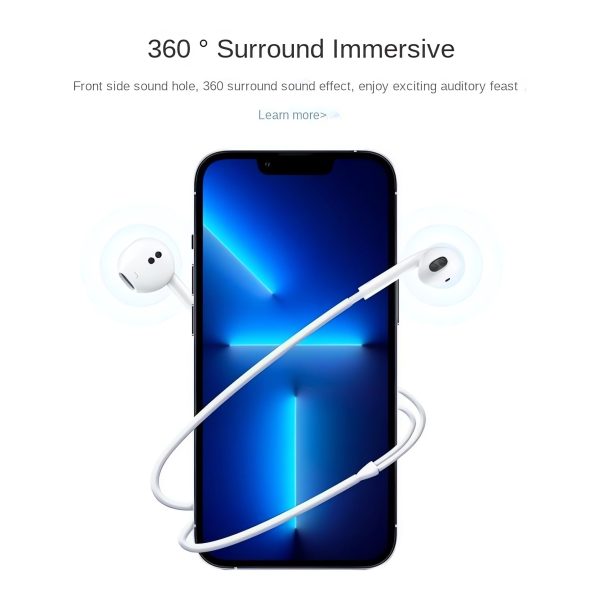 Lightning In-ear Headphones For IPhone14,13,12,11,7,8 Plus, XS, With Lightning Connector, IPhone Wired Earbuds, Built-in Remote Control To Control Music, Calls, And Volume - Image 4