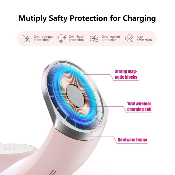 4-in-1 Crescent Magnetic Wireless Charger Stand For Multiple Devices NO Plug - Image 2
