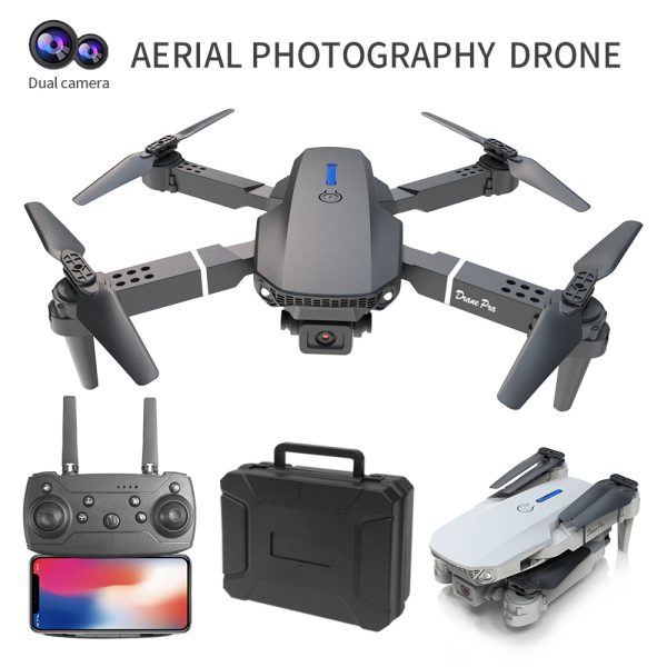 E88 Dual Camera Drone, WiFi FPV Double Folding RC Quadcopter Altitude Hold, Remote Control Toy For Beginners, Ideal Men's Gift For Outdoor Fun, Great For Christmas, Halloween, And Thanksgiving - Image 6