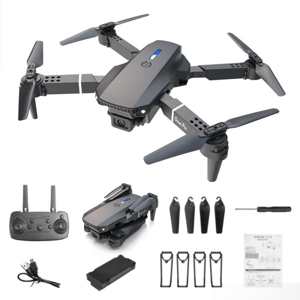 E88 Dual Camera Drone, WiFi FPV Double Folding RC Quadcopter Altitude Hold, Remote Control Toy For Beginners, Ideal Men's Gift For Outdoor Fun, Great For Christmas, Halloween, And Thanksgiving - Image 7