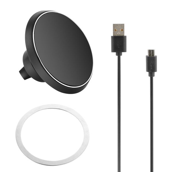 1Pc Magnetic  Qi Wireless Car Charger Car Phone Charger For IOS Phone XS MAX XR Galaxy S10 S9 Tablet GPS Device - Image 2