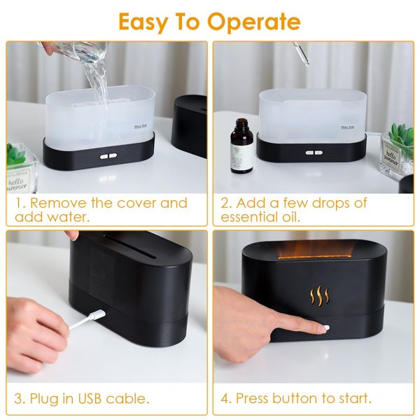 120ml Cool Mist Humidifier Ultrasonic Aroma Essential Oil Diffuser With Soothing Sounds 7 Color Night Lights Waterless Auto Off For Relaxation And Sleeping - Image 6