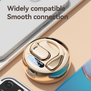 Fall Open - Ear Weireless Earphone, Lightweight Earphone With Charging Case, Noice Cancelling Bluetooth - CompatibleStereo Earbuds For Sports, Gaming, Calling, Busines