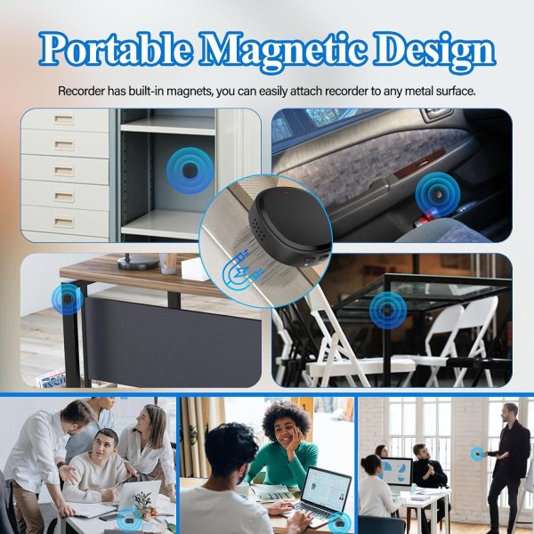 Mini Voice Recorder With Built-in Speaker And Built-in Magnet - Image 4