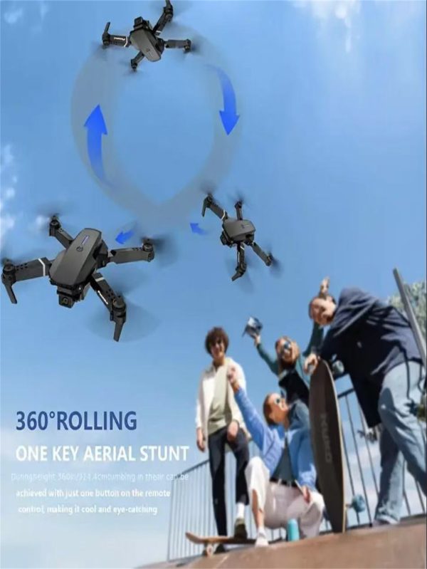 The Battery Configuration Of The E88 Smart Camera Drone Features Real-time Image Transmission From A Single Camera. It Has One-click Touch And Landing Functions. This Is A Foldable Remote-controlled D - Image 8