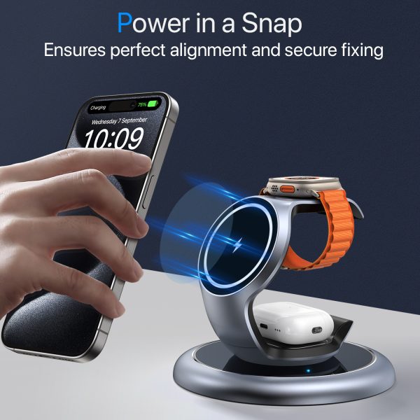 3-in-1 Magsafe Charger Wireless Charging Station For Multiple Devices - Image 6