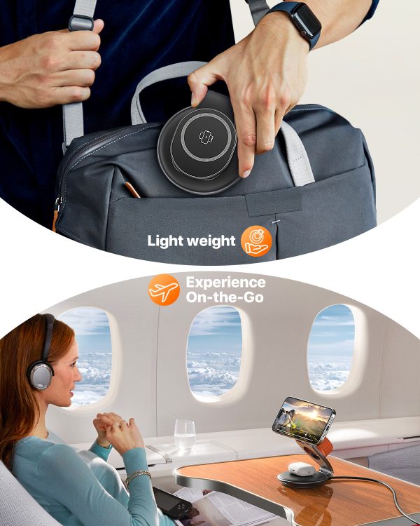 3 In 1 Wireless Travel Magsafe Charger Station For Multiple Devices Magnetic Foldable Charger 30W Charger Included - Image 8