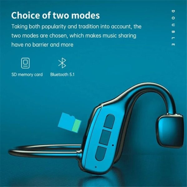 Bone Conduction Headphones Bluetooth 5.1 Wireless Headset Earbuds Outdoor Sport - Image 9