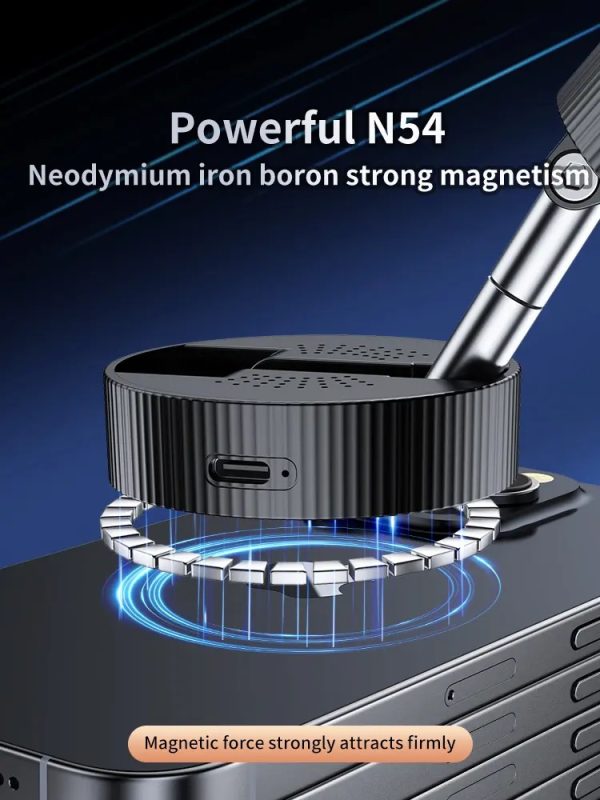 Vacuum Magnetic Phone Holder, Foldable And Retractable, Strong Magnetic, Portable, Multi-scene Use, Easy To Operation, No Bubbles - Image 6