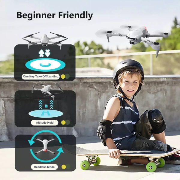 4DRC F10 Foldable Drone With Camera WIFI FPV For Adults,1080P HD FPV Live Video RC Quadcopter,Logistics Is Randomly Sent By UPS,USPS - Image 5