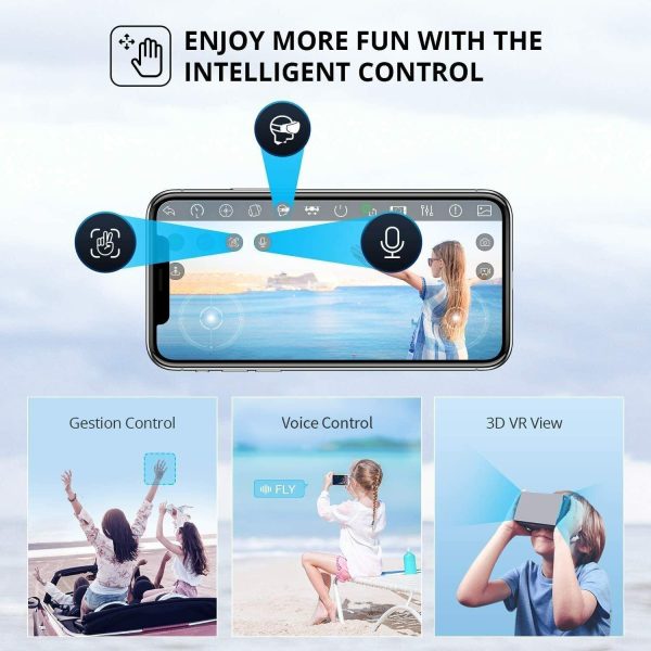 4DRC V13 RC Drone 6K HD Dual Camera WiFi FPV Foldable Quadcopter Camera Drone ,2 Battery.Logistics Is Randomly Sent By UPS,USPS,FEDEX - Image 10