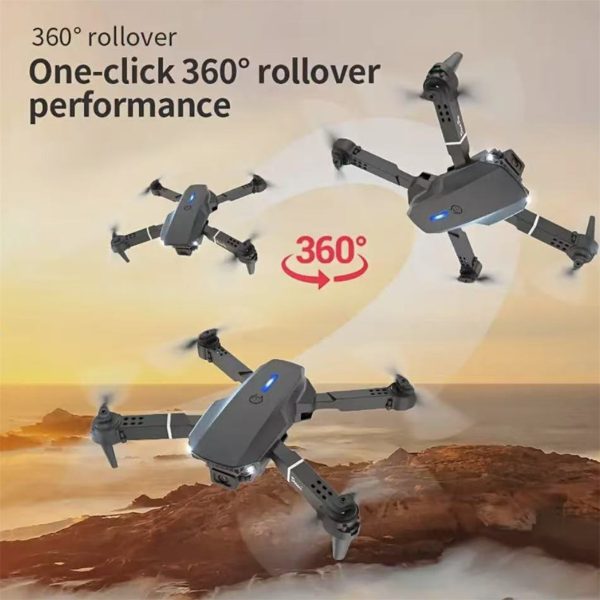 The Battery Configuration Of The E88 Smart Camera Drone Features Real-time Image Transmission From A Single Camera. It Has One-click Touch And Landing Functions. This Is A Foldable Remote-controlled D - Image 2