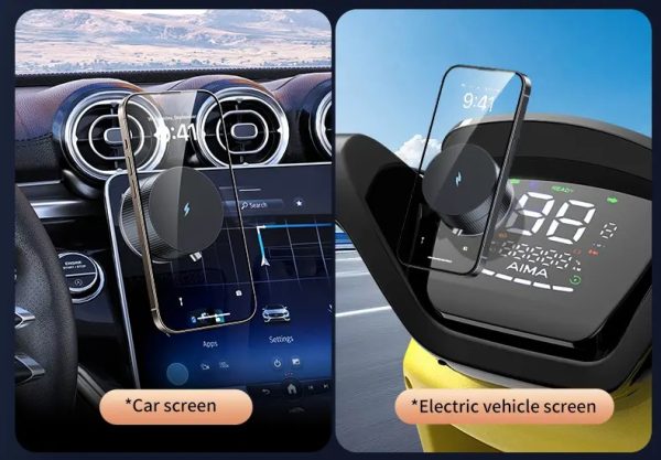 Vacuum Magnetic Phone Holder, Foldable And Retractable, Strong Magnetic, Portable, Multi-scene Use, Easy To Operation, No Bubbles - Image 9