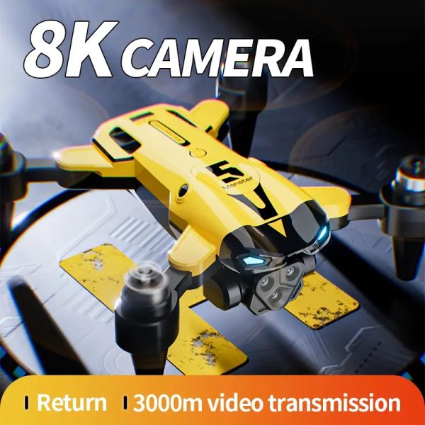 M5 Drone, High-definition Professional Aerial Photography, 8K Clear Picture Quality, Rotation Aerial Photography, Foldable 4-axis Aircraft, Strong Stability - Image 2