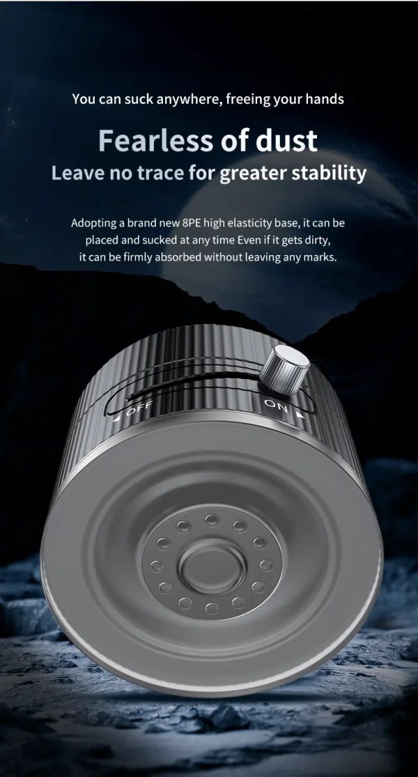 Vacuum Magnetic Phone Holder, Foldable And Retractable, Strong Magnetic, Portable, Multi-scene Use, Easy To Operation, No Bubbles - Image 2