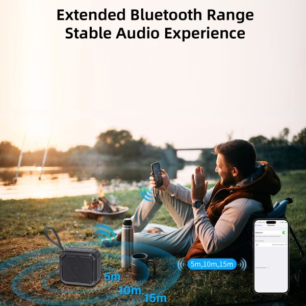 JYX L2 Portable Bluetooth Speaker & 12H Playtime & Bluetooth 5.3 & Loud Stereo Sound - Image 3