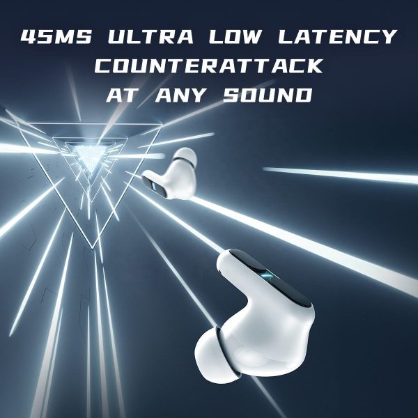 Langsdom Gaming Headset Bluetooth Earphone With Mic Bass Audio Stereo HiFi TWS True Wireless Earbuds Sports LED Headphones - Image 5