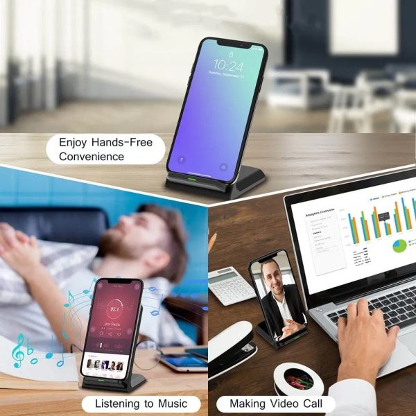 Qi Wireless Fast Charger Charging Pad Stand Dock For Galaxy Phone - Image 6
