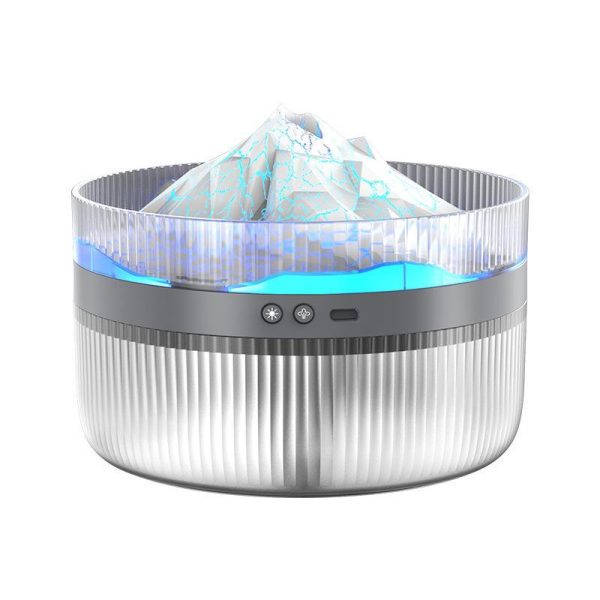 2 Color LED Mood Simulation Volcano Flame Light Humidifier -2L Large Capacity, Aromatherapy Diffuser With Timer, Auto Shutoff, Ultra Quiet Operation, Suitable For Bedroom, Office, Living Room Portable - Image 4