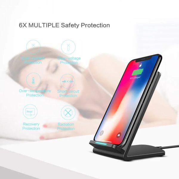 Qi Wireless Fast Charger Charging Pad Stand Dock For Galaxy Phone - Image 7