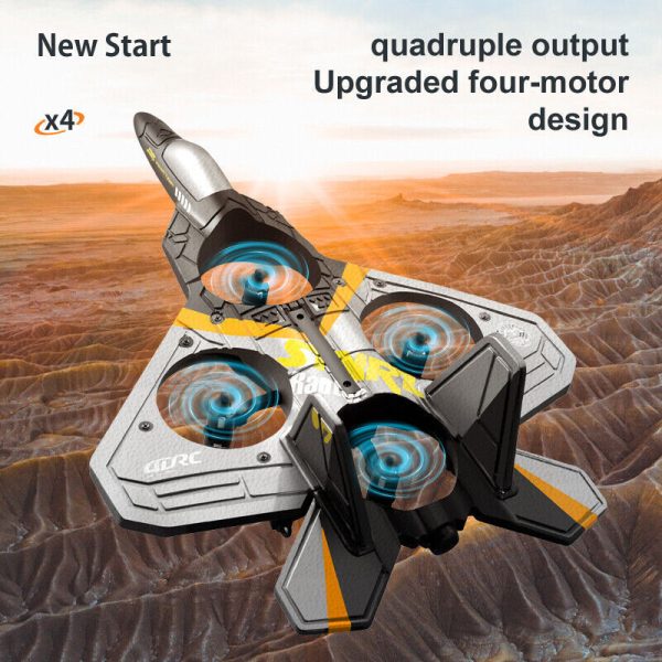 4DRC V17 Remote Control Plane 2.4Ghz Foam RC Airplanes Helicopter Quadcopter,Spinning Drone With Cool Light,Gifts For Kids Adults.Logistics Is Randomly Sent By UPS,USPS,FEDEX,Amazon Logistics. - Image 3