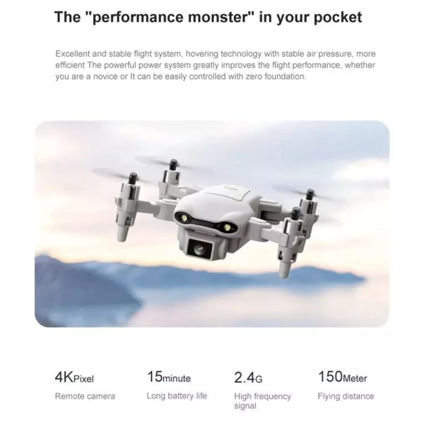 4DRC V9 Mini Drone For Kids Adults 720P HD FPV Camera, Foldable RC Quadcopter For Boys Girls With Altitude Hold, Headless Mode,Logistics Is Randomly Sent By UPS,USPS,FEDEX,Amazon Logistics. - Image 4