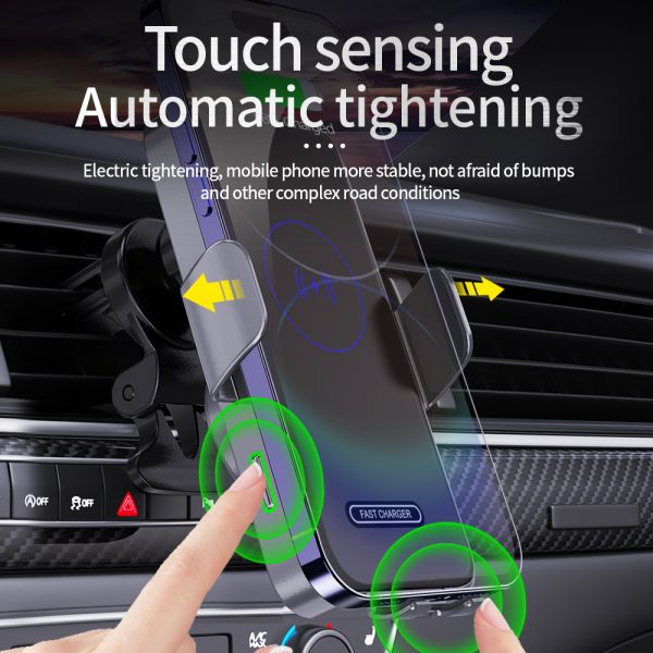 Wireless Car Charger 15W Fast Charging Auto Clamping Car Charger Phone Mount Phone Holder Fit - Image 5