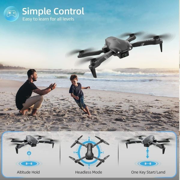 4DRC V13 RC Drone 6K HD Dual Camera WiFi FPV Foldable Quadcopter Camera Drone ,2 Battery.Logistics Is Randomly Sent By UPS,USPS,FEDEX - Image 9