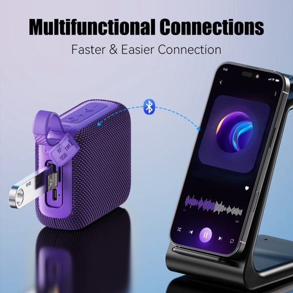 JYX L3 Portable Mini Wireless Speaker & Compact And Lightweight & Supports USB & TF Card, TWS & Excellent Sound Quality & Indoor And Outdoor Party Speakers & Holiday Gifts - Image 5