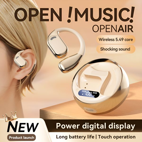Fall Open - Ear Weireless Earphone, Lightweight Earphone With Charging Case, Noice Cancelling Bluetooth - CompatibleStereo Earbuds For Sports, Gaming, Calling, Busines - Image 5
