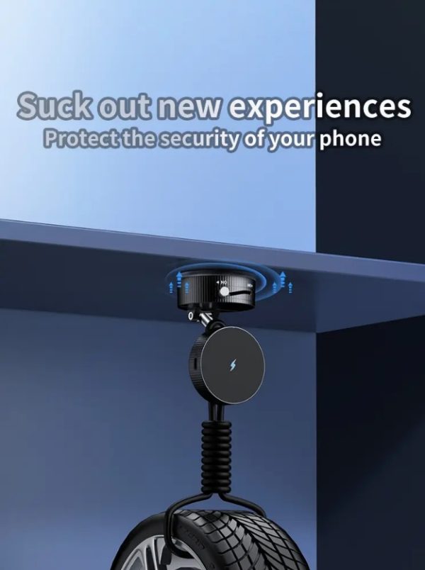 Vacuum Magnetic Phone Holder, Foldable And Retractable, Strong Magnetic, Portable, Multi-scene Use, Easy To Operation, No Bubbles - Image 8