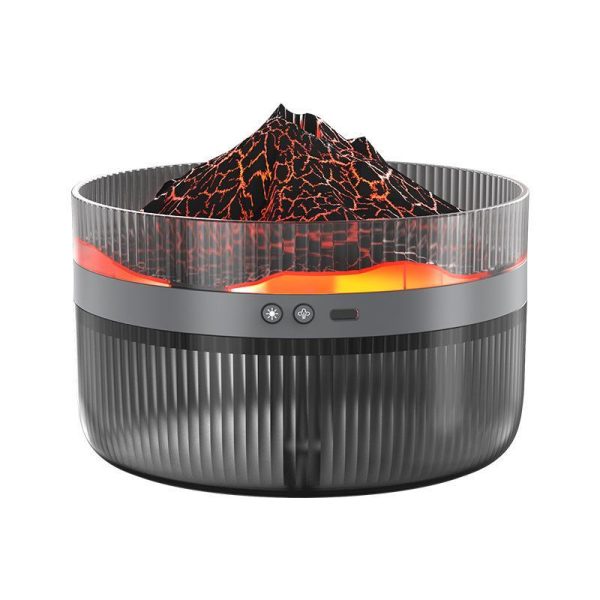 2 Color LED Mood Simulation Volcano Flame Light Humidifier -2L Large Capacity, Aromatherapy Diffuser With Timer, Auto Shutoff, Ultra Quiet Operation, Suitable For Bedroom, Office, Living Room Portable - Image 7