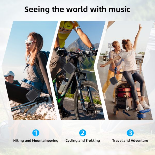 JYX L2 Portable Bluetooth Speaker & 12H Playtime & Bluetooth 5.3 & Loud Stereo Sound - Image 4
