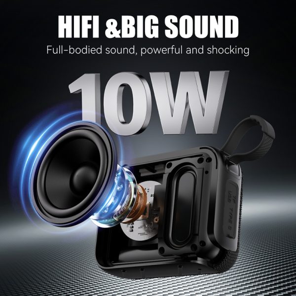 JYX L3 Portable Mini Wireless Speaker & Compact And Lightweight & Supports USB & TF Card, TWS & Excellent Sound Quality & Indoor And Outdoor Party Speakers & Holiday Gifts - Image 3