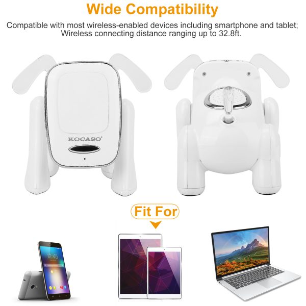 Puppy Dog Wireless Speaker Portable Mini Music Player Stereo Cute Animal Speaker With Built-In Mic FM Radio Stereo Bass MMC Card Slot USB Port For Cellphone Tablet - Image 5