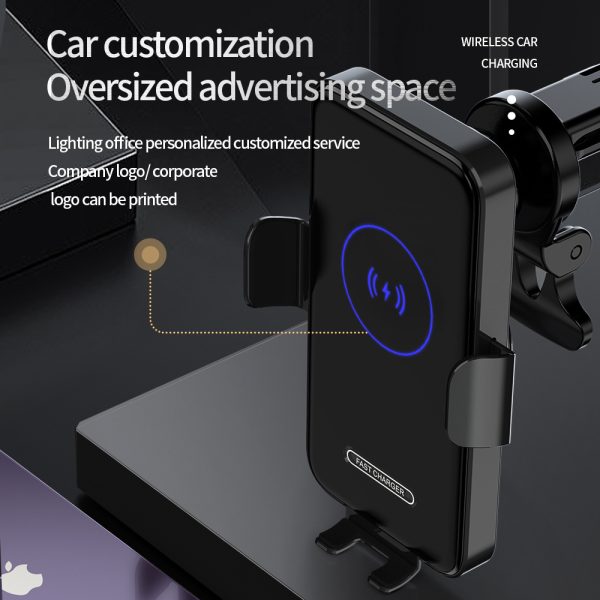 Wireless Car Charger 15W Fast Charging Auto Clamping Car Charger Phone Mount Phone Holder Fit - Image 2